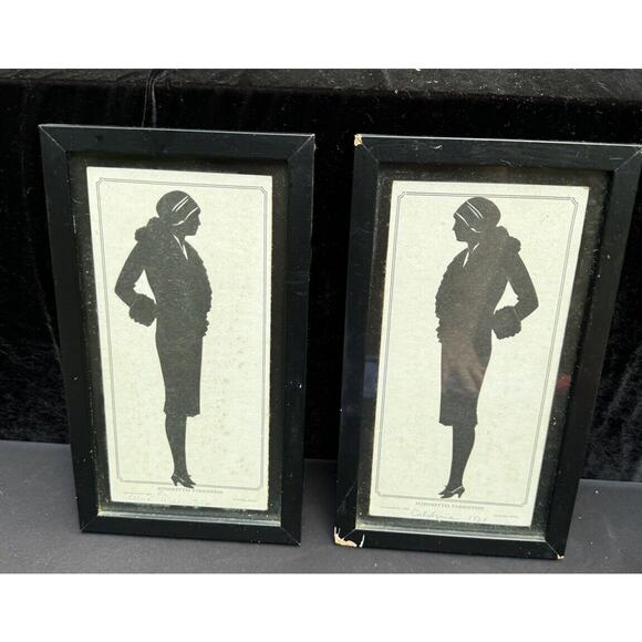 2 Vintage Antique Scissorettes 1928 Advertisements Pictures GEORGES BORIA -A92